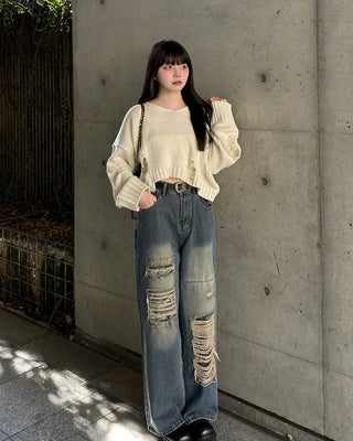 Vintage Cropped Knit
