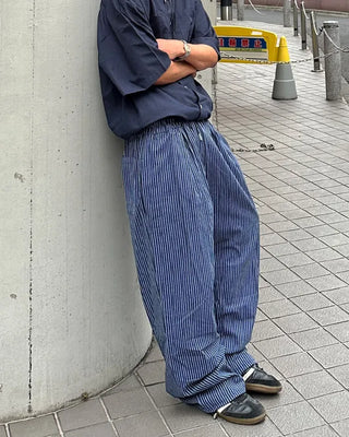 Pinstripe String Slacks
