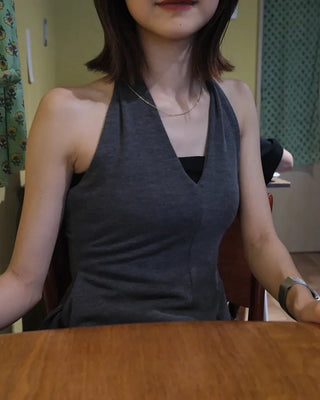 Halter neck tank top