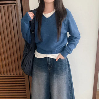 V-neck knit