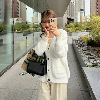 Loose-fit cardigan
