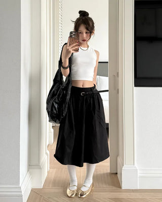 Slim Fit Collar Tank Top