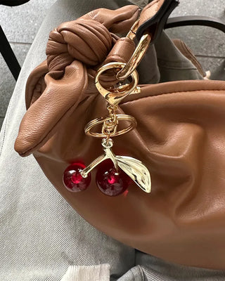 Cherry Ribbon Keyring