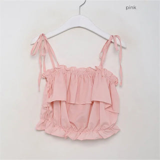 Frill Ribbon Camisole Top