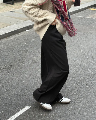 Pintuck slacks