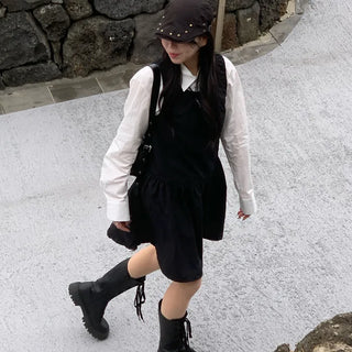 Layered Shirring Dress