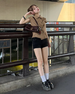 Slim-fit shorts