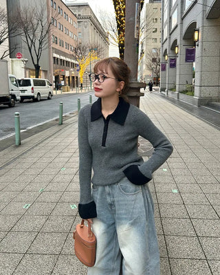 Two-tone knit