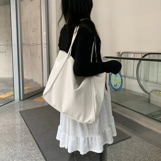 Leather Big Shoulder Bag