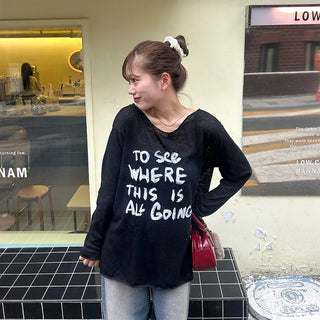 See-through logo T-shirt