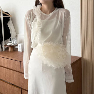 Loose-fitting sheer t-shirt