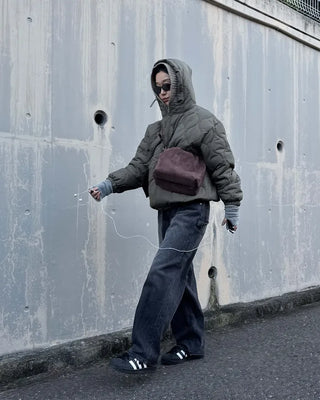 Hooded Quilted Padded Jumper