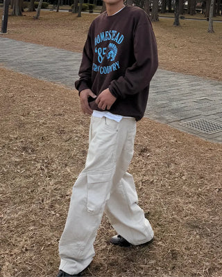 Lettering print sweatshirt
