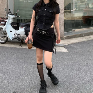 H mini skirt