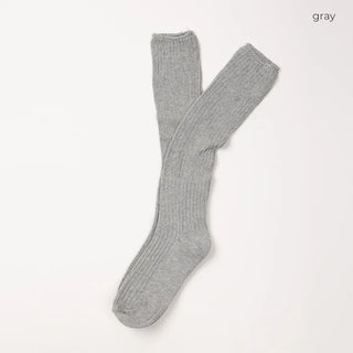Ribbed long socks