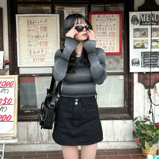 Back Ribbon Gradient Knit