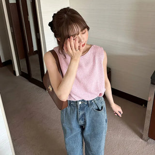 Bouclé Sleeveless Knit