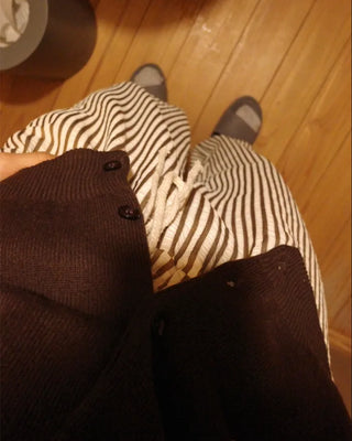 Cotton striped pants