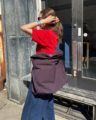 2-Way Ripple Check One-Shoulder Bag