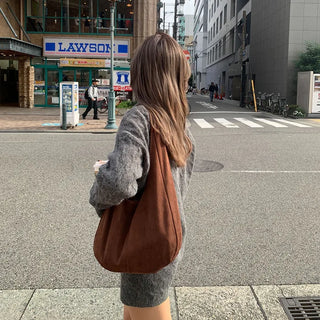 Daily Suede Shoulder Bag