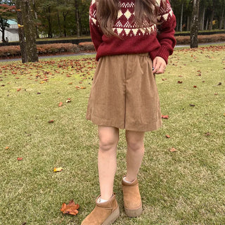 Wide corduroy pants