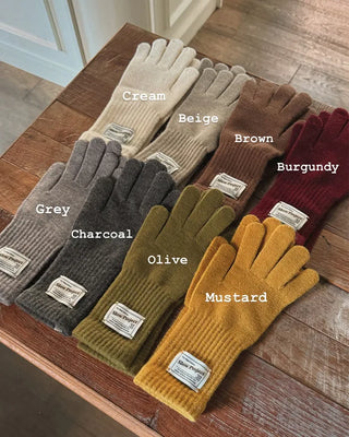 Basic knit gloves