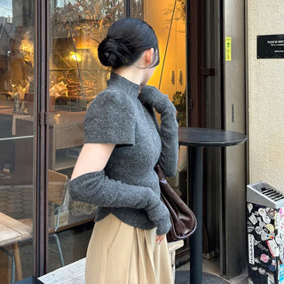 Hand warmer knit set