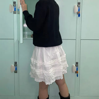 Lace medium skirt