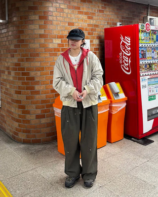 (Unisex) Drawstring Pintuck Slacks