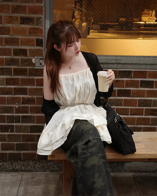 Camouflage Cargo Wide Pants