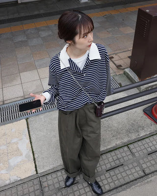 Manny Color Border Long T-Shirt