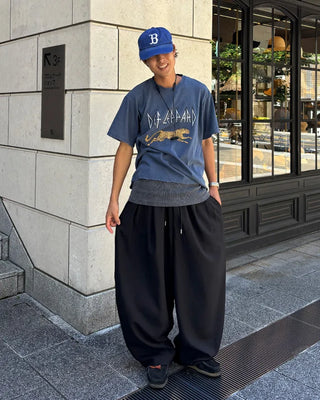 Double Pintuck Balloon Slacks