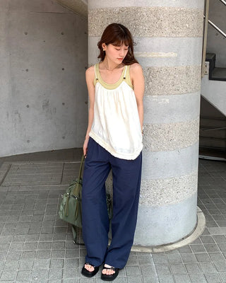 Banding Straight Pants