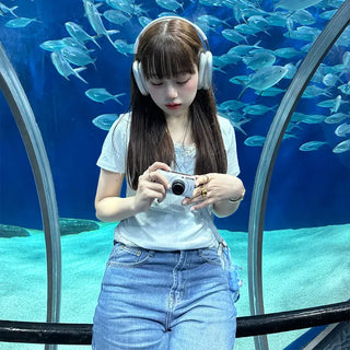 Button-neck T-shirt