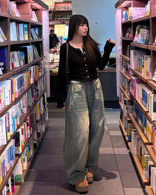 Long-sleeved layered cardigan