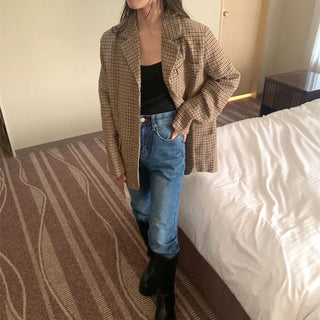 Check pattern jacket