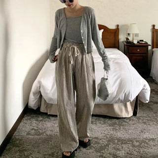Striped Banding Pants