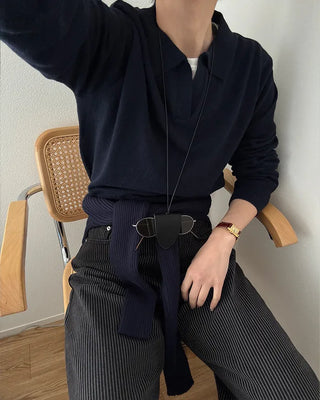 Modern wool color knit