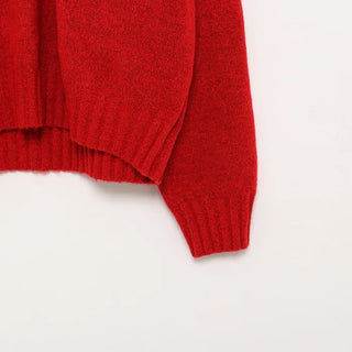(Unisex) V-neck Loose Fit Knit