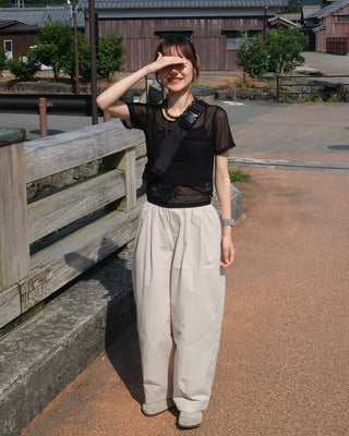 Banding wide pants