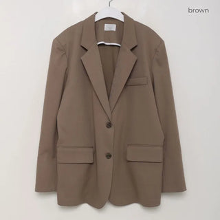 Back-slit oversized blazer