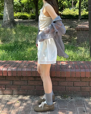 Suede round sneakers