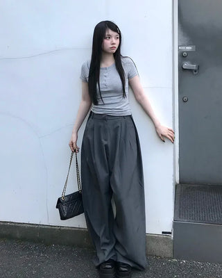 Snap Half-Open T-Shirt