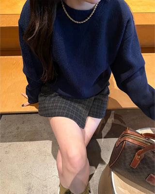 Oversized Round Neck Knit