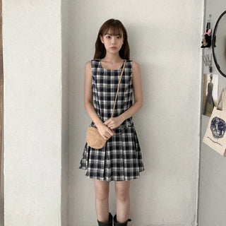 Checked tunic