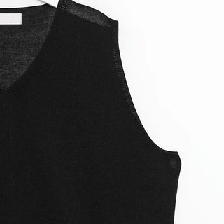 Linen knit vest