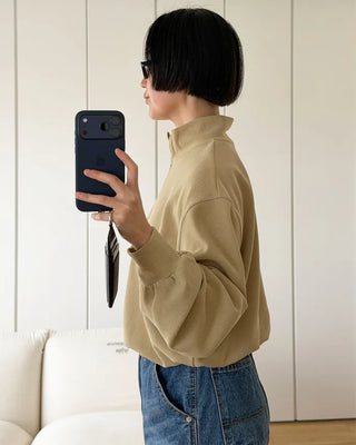 Half-zip sweatshirt