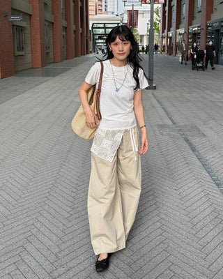 Pintuck Short-Sleeve T-Shirt