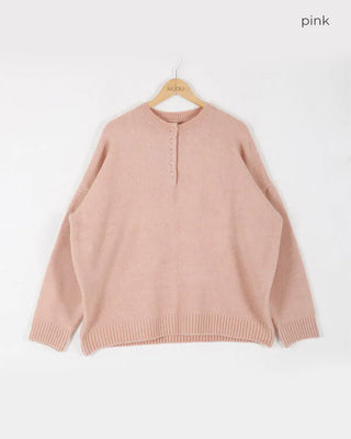 Button-up oversized knit