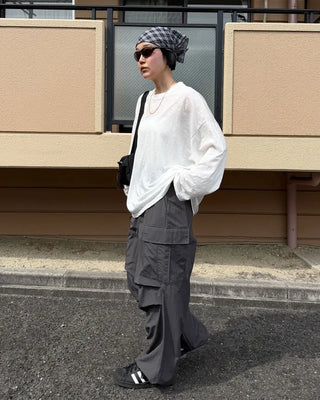 Summer check scarf